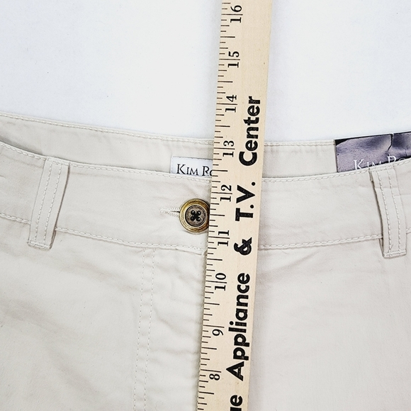 Kim Rogers Shorts Women's Size 14 Blue Bermuda Chino Golf Comfort Waist NWT - Picture 11 of 12